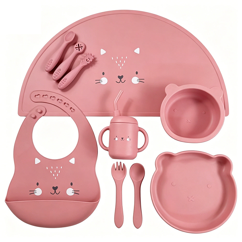 Kit repas bébé en silicone – 12 pièces