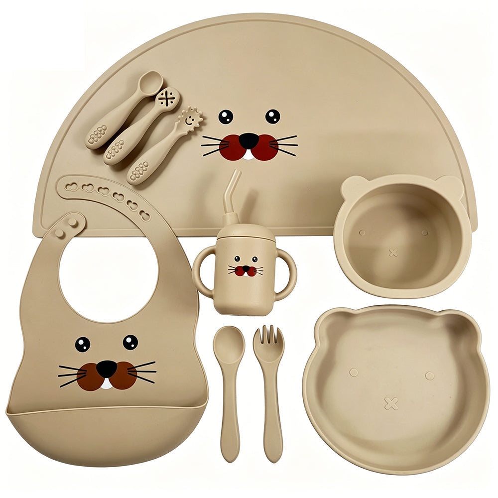 Kit repas bébé en silicone – 12 pièces