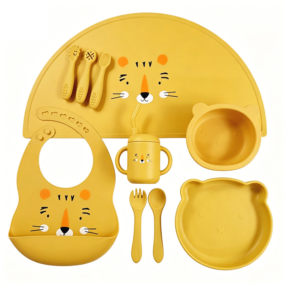 Kit repas bébé en silicone – 12 pièces