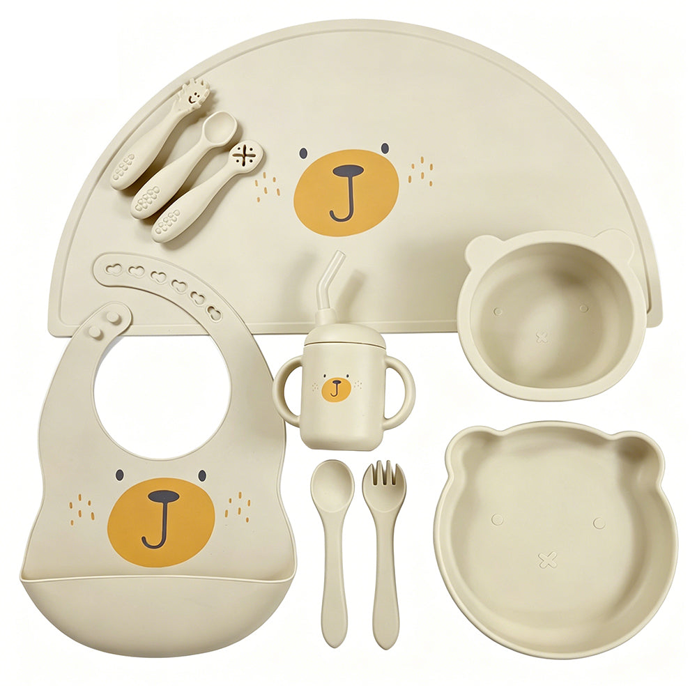 Kit repas bébé en silicone – 12 pièces