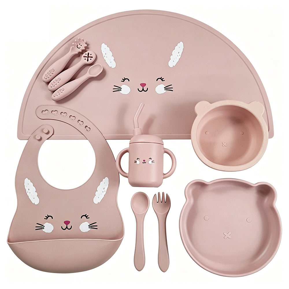 Kit repas bébé en silicone – 12 pièces
