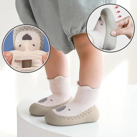 👣 Chaussons antidérapants bébé – Premiers pas